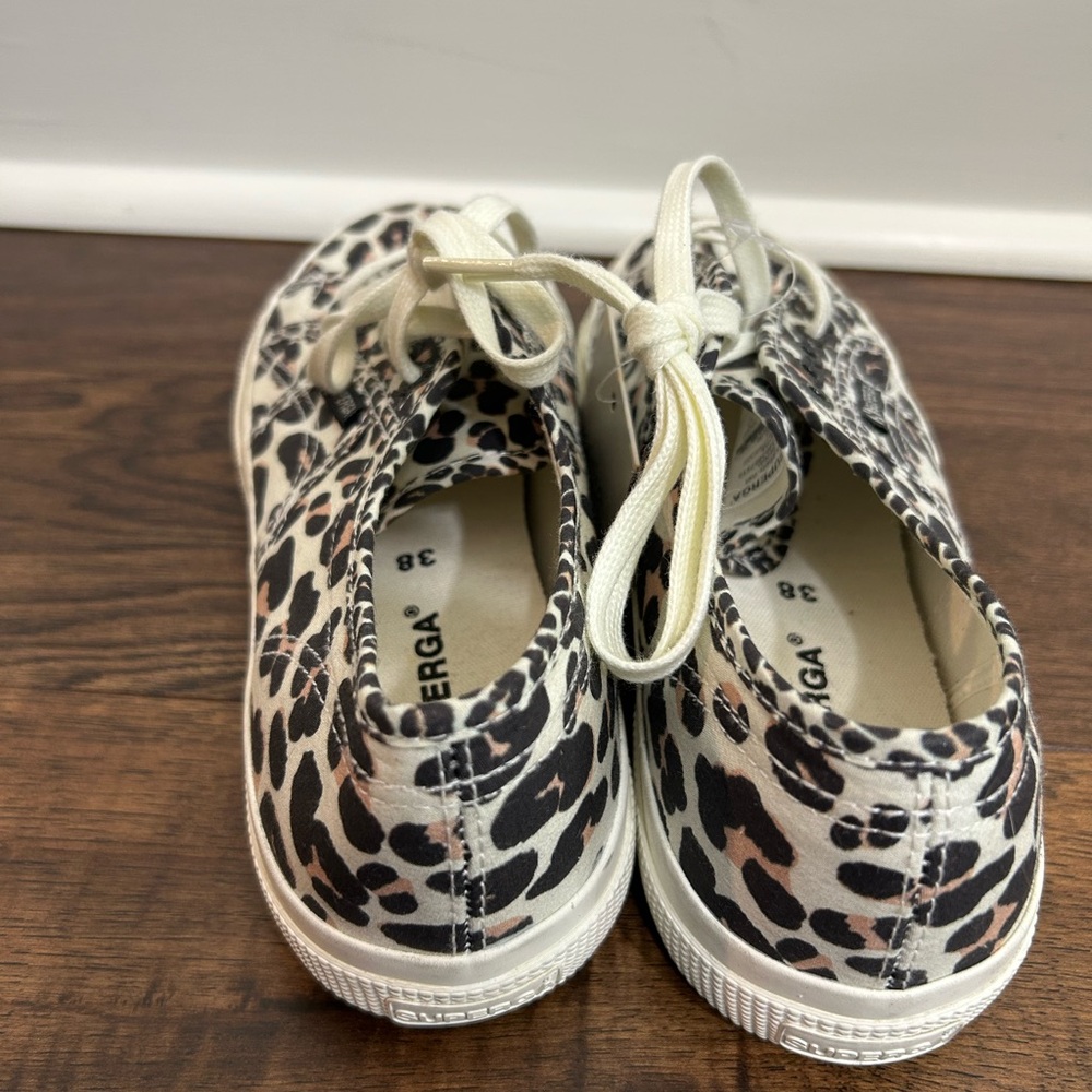 Superga 2750 Sneaker in Light Beige Leopard Avorio - Picture 3 of 6